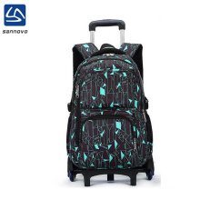 2018China custom stylish waterproof wheel school bag